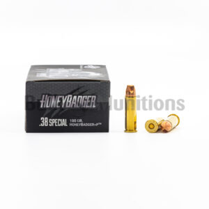 38 Special +P - 100 gr HoneyBadger - Black Hills (D38N4) - 500 Rounds