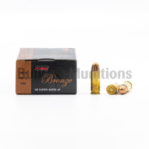 38 Super +P - 130 gr FMJ - PMC (38SA) - 1000 Rounds