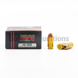 40 SW - 155 gr JHP - Black Hills (D40N120) - 500 Rounds