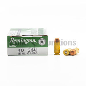 40 S&W - 180 Grain FMJ - Remington UMC (L40SW3) - 500 Rounds