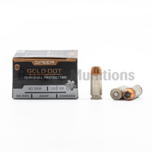 40 SW - 180 gr JHP - Speer Gold Dot (23962) - 200 Rounds