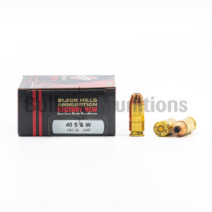 40 SW - 180 gr JHP - Black Hills (D40N220) - 500 Rounds