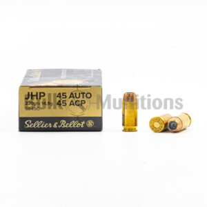 45 ACP - 230 gr JHP - Sellier Bellot (SB45C) - 1000 Rounds