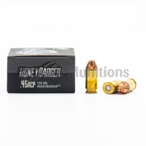 45 ACP - 135 gr HoneyBadger Solid Copper - Black Hills (D45N820) - 500 Rounds