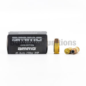 45 ACP - 230 gr JHP - Ammo Inc (45230JHP-A20) - 200 Rounds