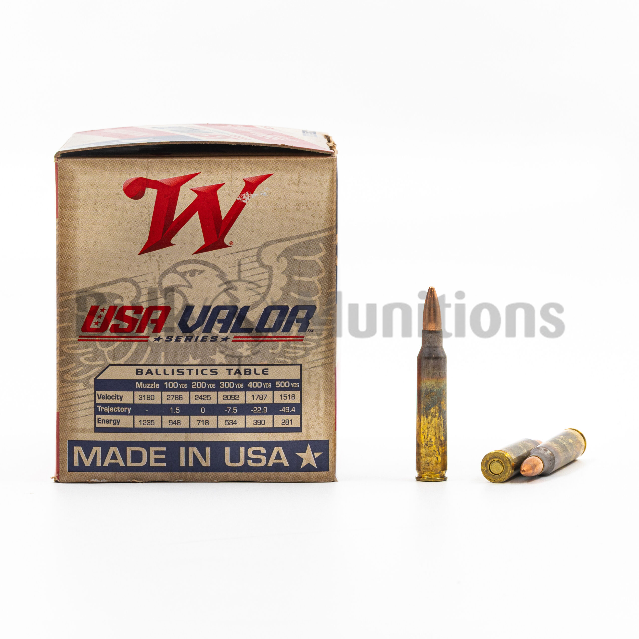 5.56x45mm - 55 gr FMJ - Winchester (USA193125) - 1250 Rounds
