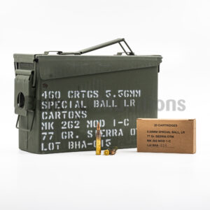 5.56x45mm - 77 gr OTM - Black Hills (MP460556N9 - MK262 Mod 1-C) in Ammo Can - 460 Rounds - FREE SHIPPING!
