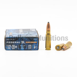 7.62x39mm - 123 gr JSP - Federal Power-Shok (76239B) - 200 Rounds