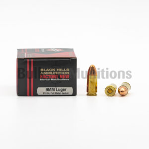 9mm - 115 gr FMJ - Black Hills (D9N120) - 500 Rounds