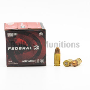 9mm - 115 gr FMJ - Federal American Eagle (AE9DP) - 1000 Rounds