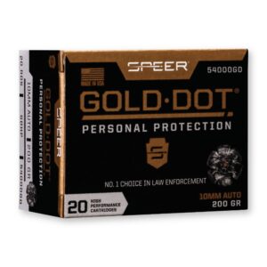 10mm Auto - 200 gr HP - Speer Gold Dot (54000GD) - 200 Rounds