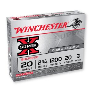 20 Ga - 2.75" 3 Buck - Winchester Super-X (XB203VP) - 150 Rounds