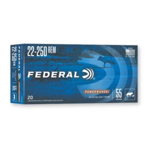 22-250 Rem - 55 gr SP - Federal (22250A) - 200 Rounds