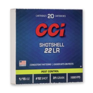 CCI Pest Control 0039 22 LR 31 Grain #12 Shot Ammo