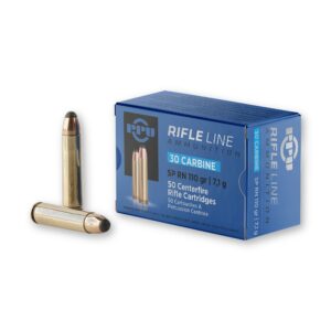 PPU PP30S 30 Carbine 110 Grain Soft Point Round Nose Ammo