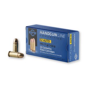 PPU PPH32AF 32 ACP 71 Grain FMJ Ammo