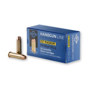 PPU PPH357MF 357 Magnum 158 Grain Flat Point Jacketed Ammo