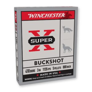 410 Bore - 000 Buck 5P - 3" - Winchester Super-X (XB413) - 5 Rounds