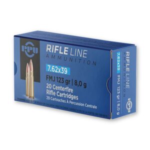 PPU PP739F 7.62x39mm 123 Grain FMJ Ammo