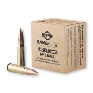 7.62x39mm - 123 gr FMJ - PPU Range (PPR739) - 930 Rounds