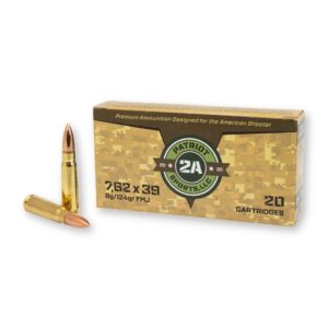 7.62x39mm - 124 gr FMJ - Patriot (P762124F) - 800 Rounds
