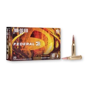 7mm-08 Rem - 140 gr SP - Federal Fusion (F708FS1) - 200 Rounds