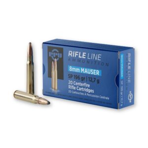 PPU PP8S 8mm Mauser 196 Grain Soft Point Ammo