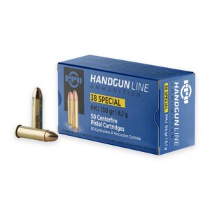 38 Special - 130 Gr FMJ - PPU (PPH38SF) - 500 Rounds